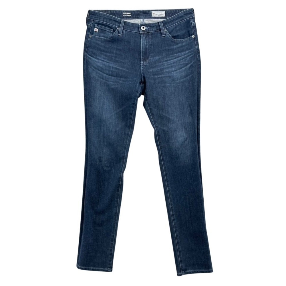 AG Adriano Goldschmied The Prima Jeans Womens 27R 4 Blue Mid Rise Cigarette Slim